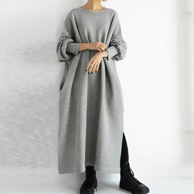 ELITE ATTIRE Autumn Cotton Muslim Abaya Hoodie Dress