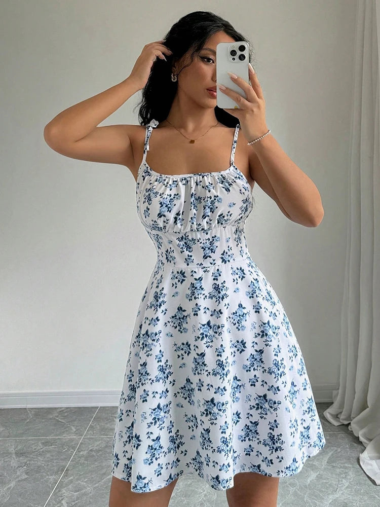 Floral Spaghetti Dress