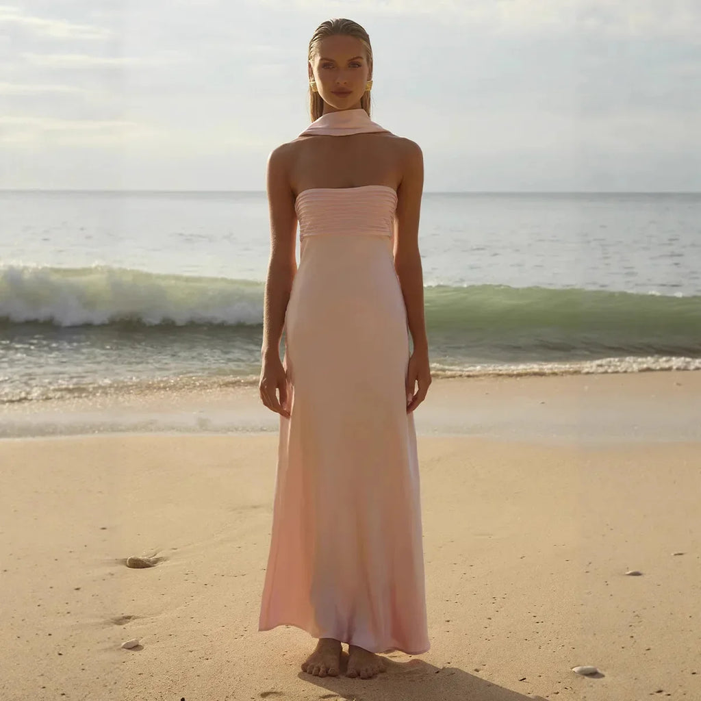 Maturity Satin Strapless Dress