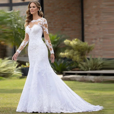 ELITE ATTIRE Customized Mermaid Lace Wedding Dress