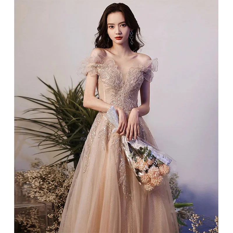 ELITE ATTIRE Sparkling Evening Bridal & Bridesmaid Dress
