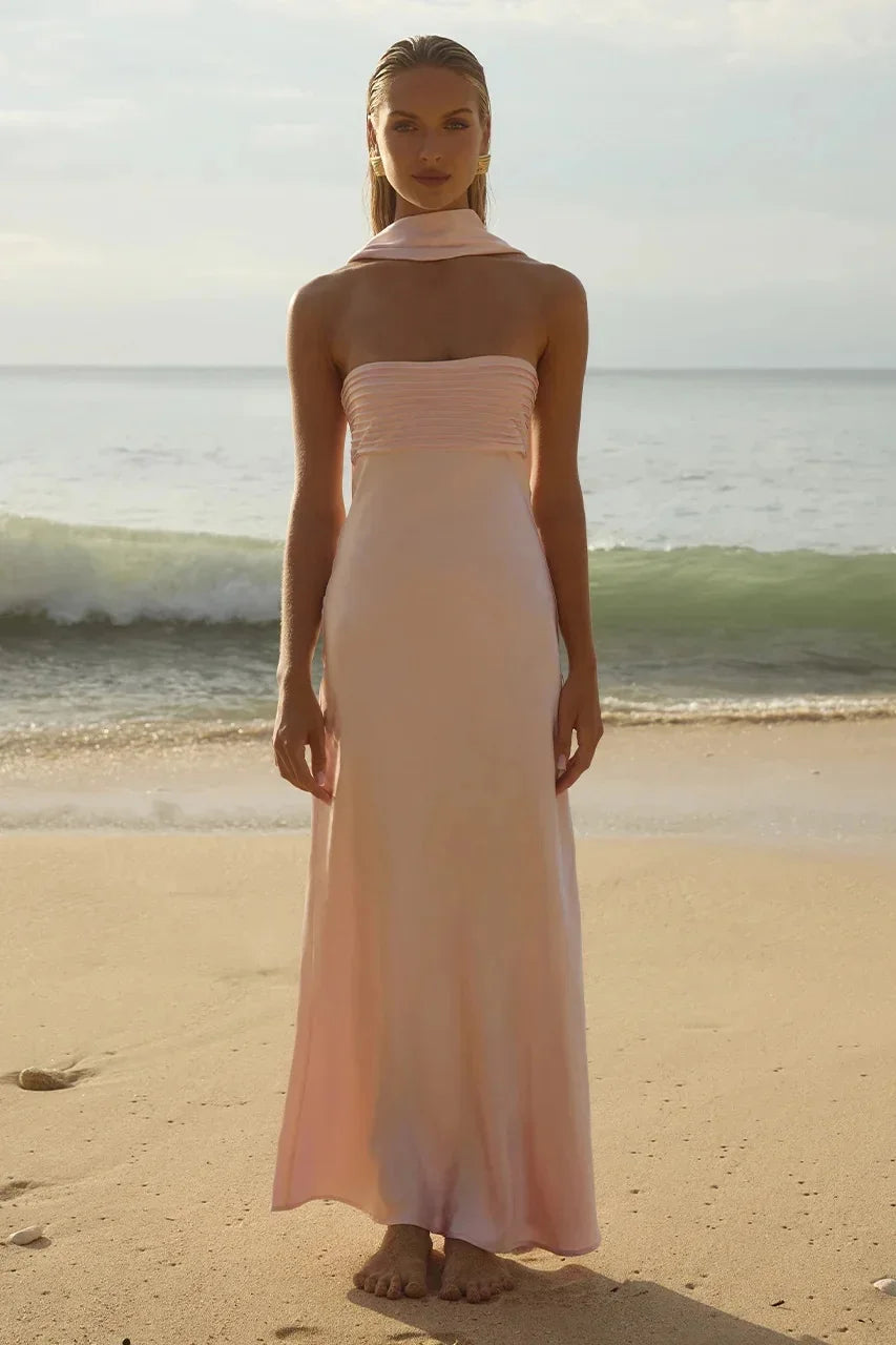 Maturity Satin Strapless Dress