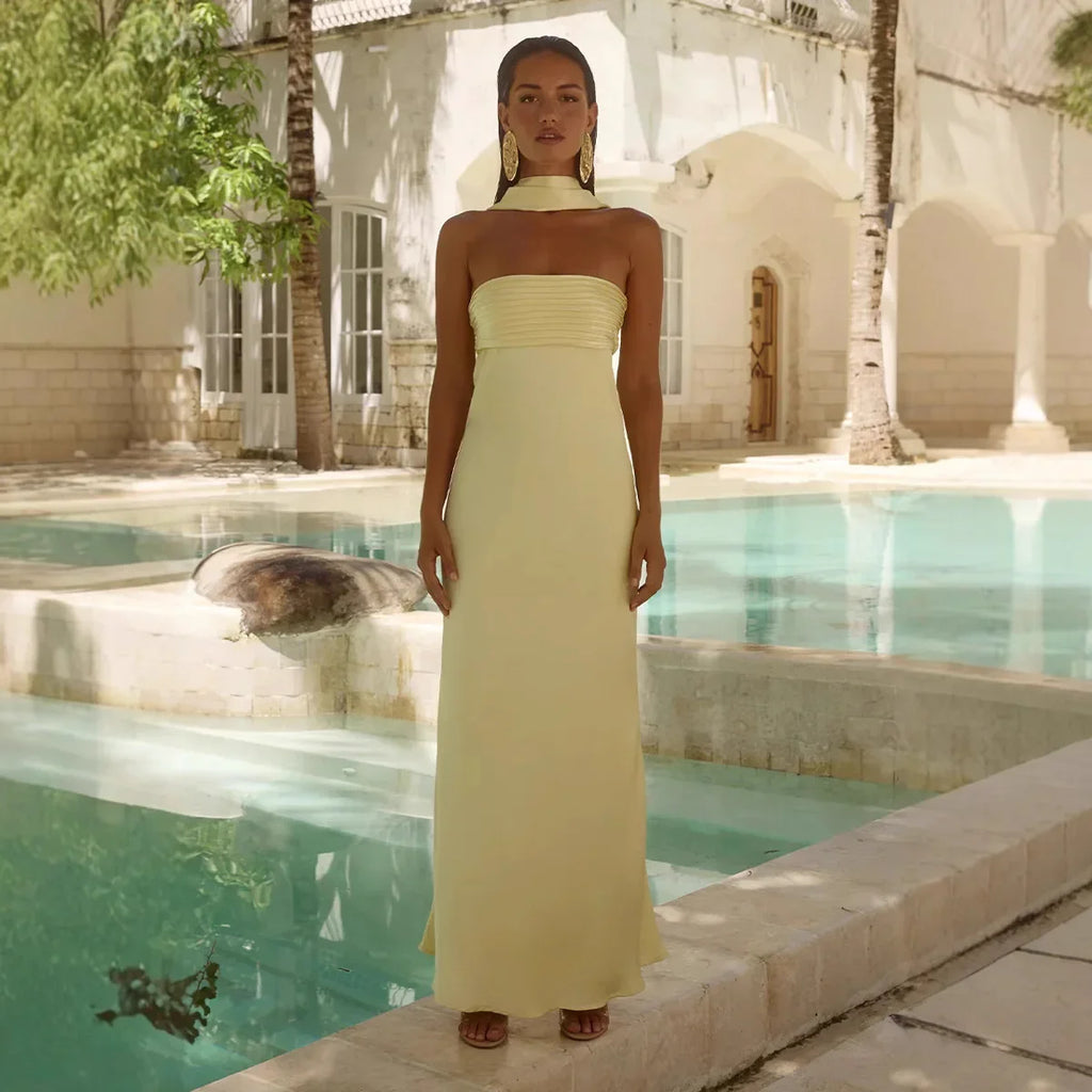 Maturity Satin Strapless Dress