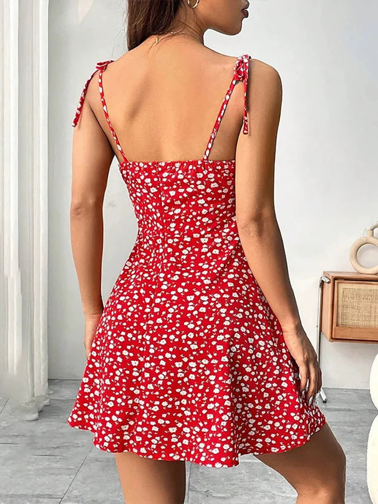 Floral Spaghetti Dress